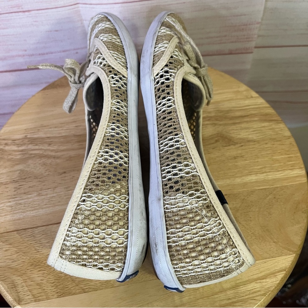 Keds Tea Cup Crochet Stripe Lace Up Slip On Shoes Size 7.5 - Picture 6 of 8